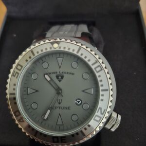 Swiss Legend Neptune Silver and Gray Watch